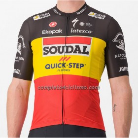 Maglia 2023 Soudal Quick-Step Campione Del Belgio Manica Corta